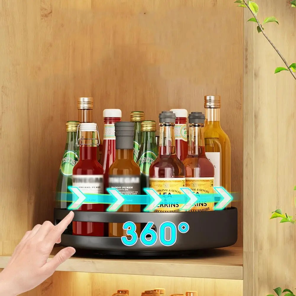 Kitchen Countertop Organizer Spice Racks 360 ° Rotation Storage Rack Countertop Spice Organization for Kitchen Cabinet Vanity