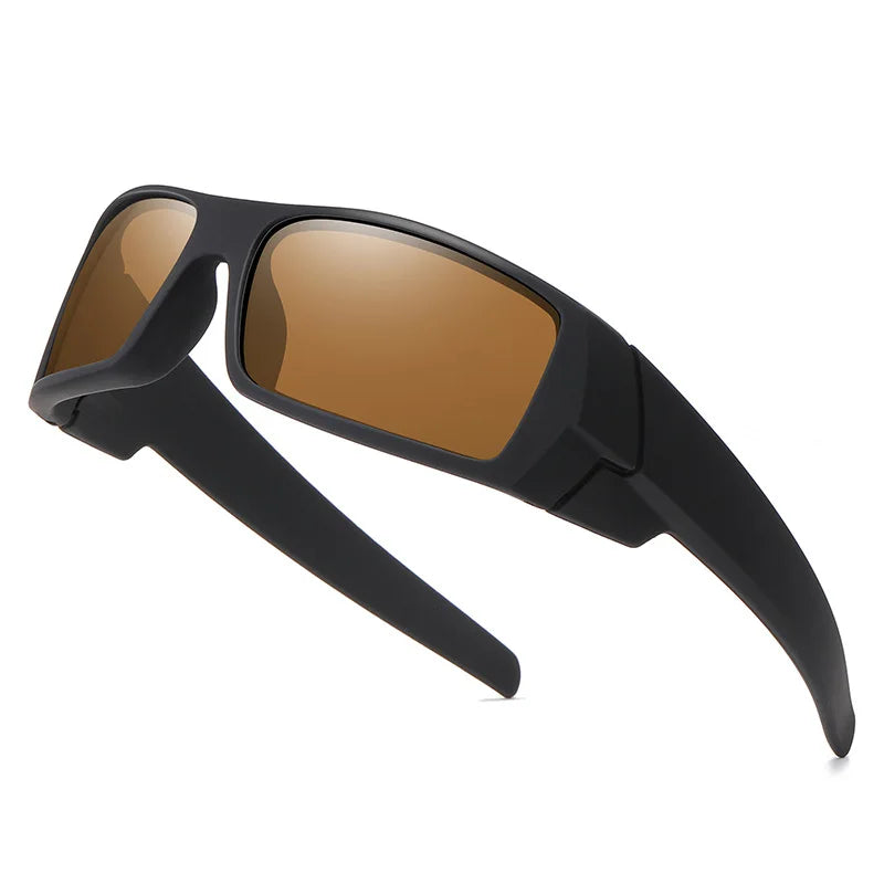 Square Frame Polarized Glasses, UV400 Full Frame for Cycling/Fishing, Outdoor Sports Sunglasses, Scratch-Resistant Lenses