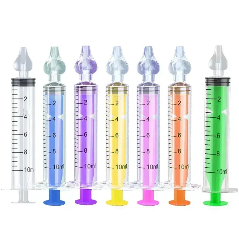 Needle Tube Baby Nasal Aspirator Syringe Baby Nose Cleaner Kids Rhinitis Nasal Washer Reusable Nasal Irrigator Washing for Child