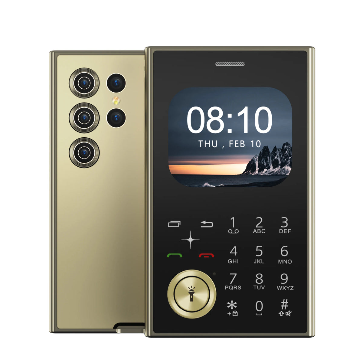 SERVO V8 Button Mobile Phone Dual SIM Standby Magic Voice Speed Dial FM Radio MP4 Player Flashlight 2G Feature Small Cellphones