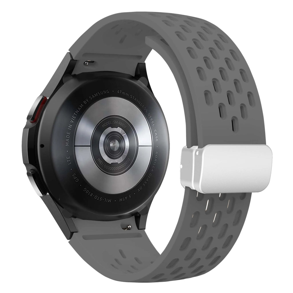 Silicone Strap for Samsung Galaxy Watch 7 6 5 4 40mm 44mm 5Pro 45mm Magnetic Buckle Band 6 Classic 43mm 47mm No Gaps Bracelet