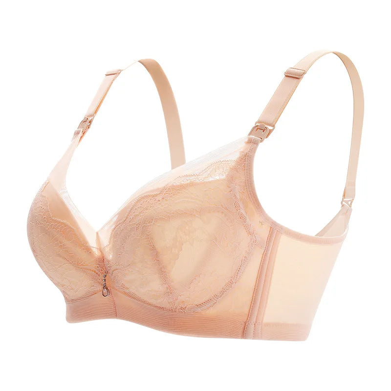 New Summer Breastfeeding Bra Thin Pregnant Women's Underwear Pregnant Ultra Thin Gathering Anti Sagging