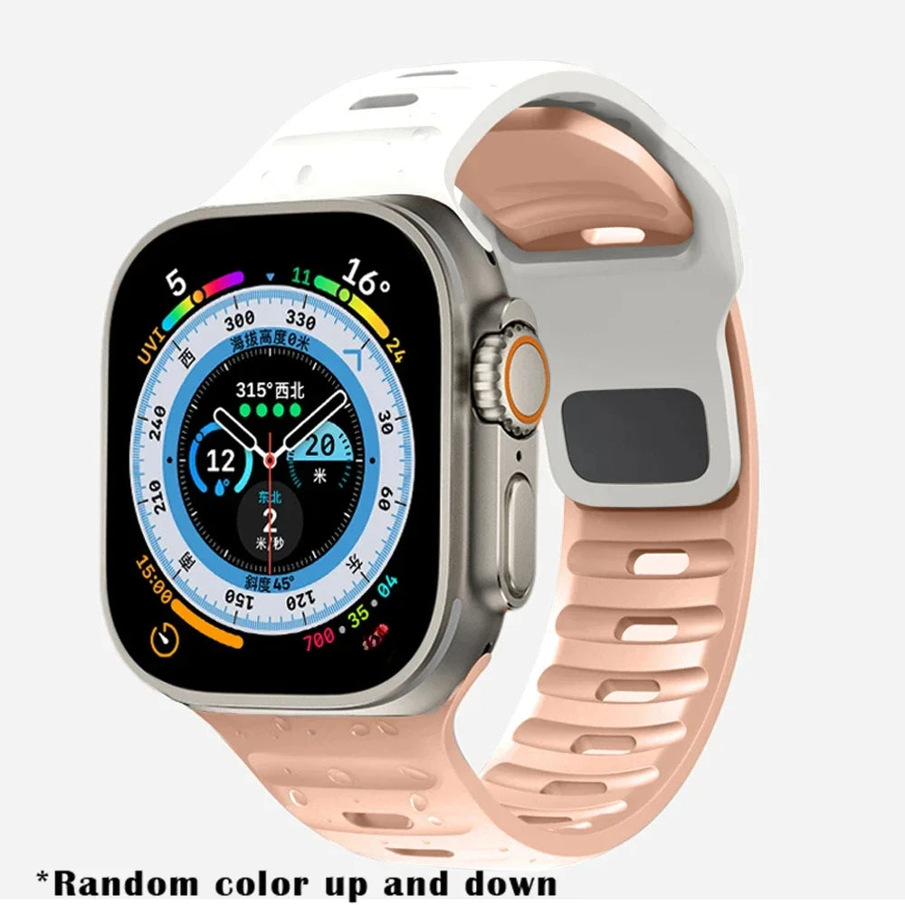 Soft Silicone Strap For Apple Watch 8 7 3 5 6 SE 4 Ultra 2 49mm for iWatch 45mm 41mm 44mm 40mm 42mm 38 Luminous Bracelet correa