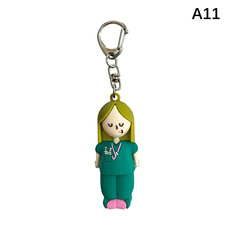 Syringe-Shaped Ampoule Bottle Opener Keychain Rubber Cutter Aid Medication Vial Breaker Tool For Home Nurses And Doctors