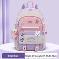 Large Capacity Cute Women Multi-Pocket Nylon Backpack Ins Junior High School Student School Bag Female Girl Backpack Laptop Book