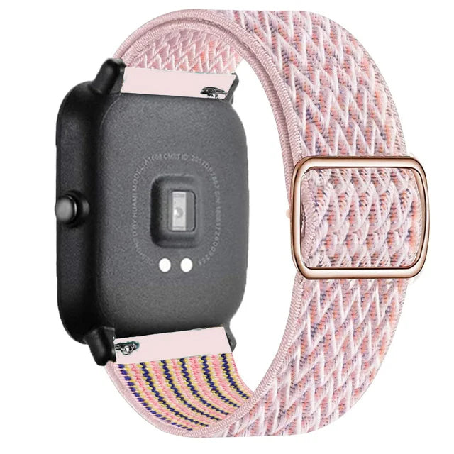 20mm/22mm Band For Amazfit GTS 4/2/GTS2 Mini/GTR/4/3/Pro/GTR2 Nylon Elastic Watch Bracelet Amazfit Bip 6 5/Active 2/Helio Strap