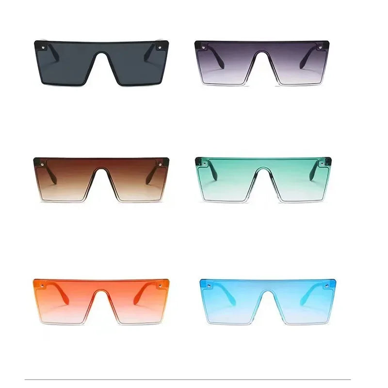 New Square Sunglasses Women Men Rimless Black Sun Glasses Lady Classics Vintage Rectangle Eyewear UV400 Oculos De Sol
