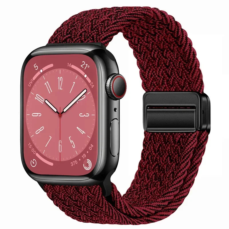 Nylon strap For Apple watch 11 10 42mm 46mm 9 8 7 45mm 41mm Ultra 3/2/1 49mm Magnetic wristband For iWatch 6 5 4 3 SE 44mm 40mm