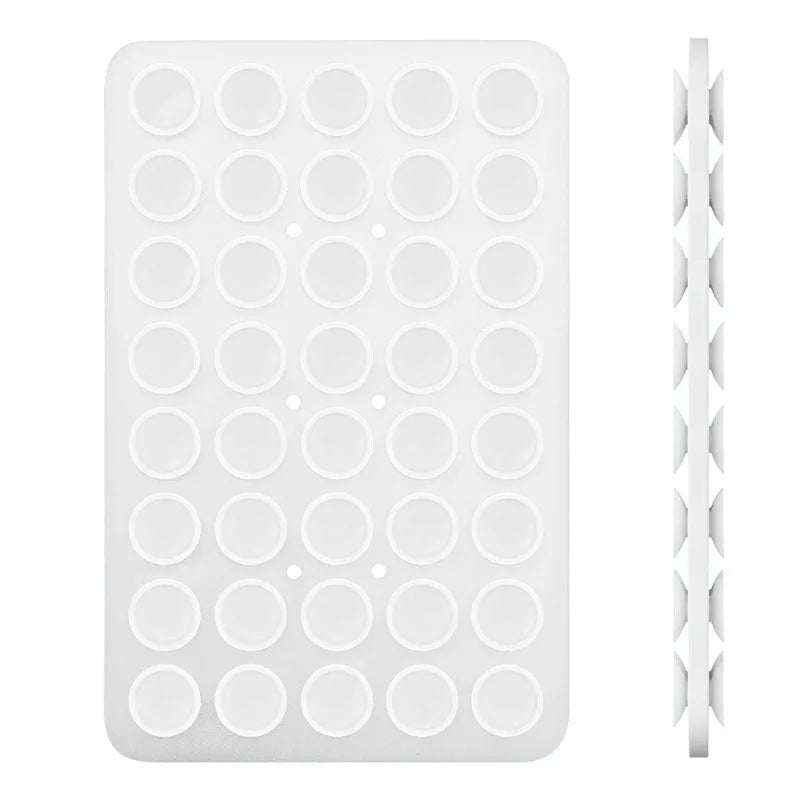Double Side Silicone Suction Pad for Mobile Phone Fixture Suction Cup Adhesive Silicone Rubber Sucker Pad for Fixed Pad