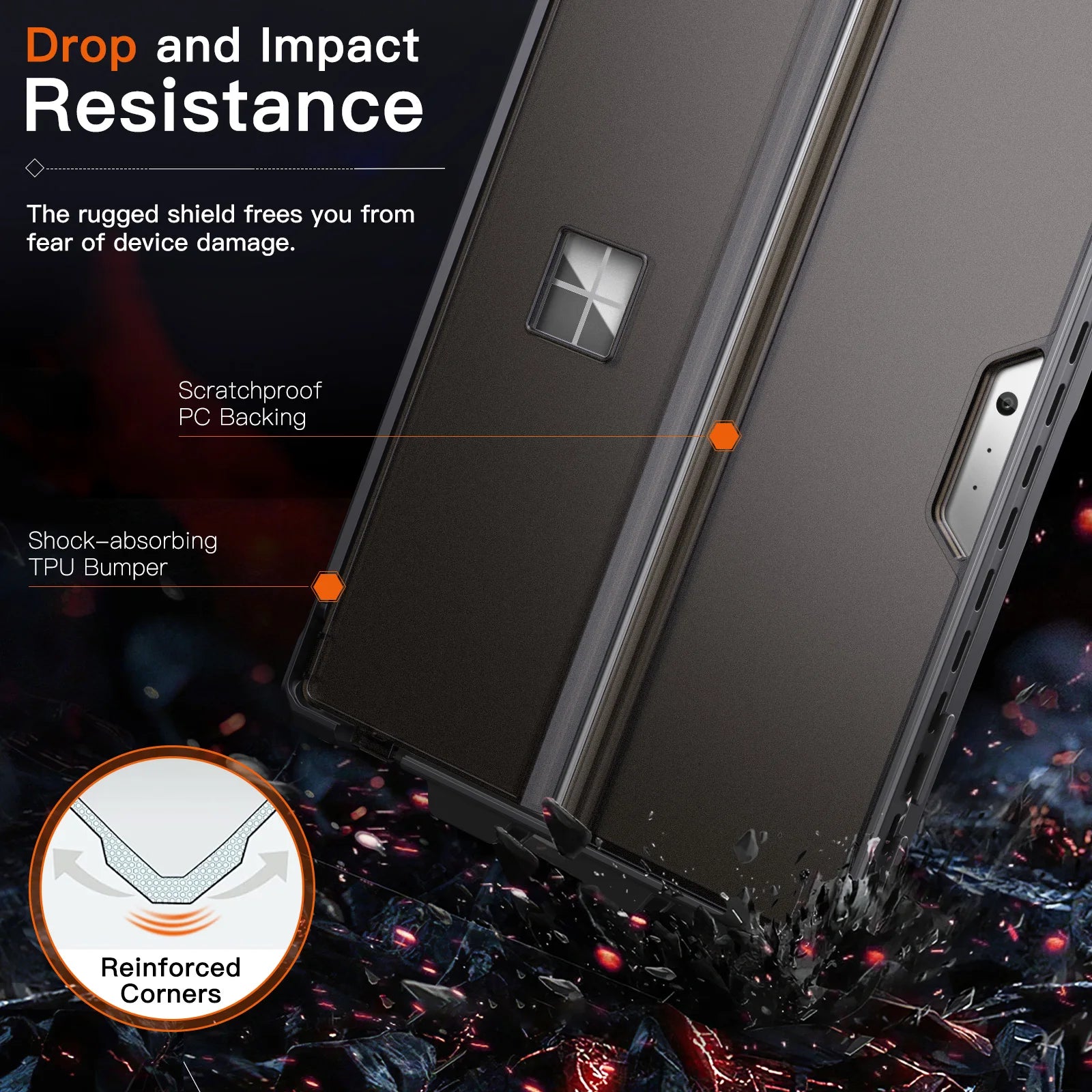 Casing untuk for Surface Pro 7 Plus Pro7 6 5 4 LTE All-in-One Rugged Cover Case with Pen Holder Kickstand Protective Case