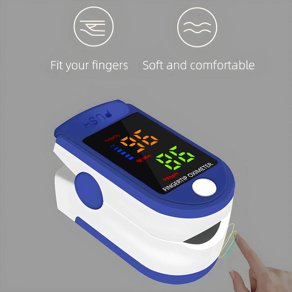New Household Infrared Forehead Temperature Gun Electronic Thermometer Accurate Finger Clip Type Pulse Oximetry Oximeter