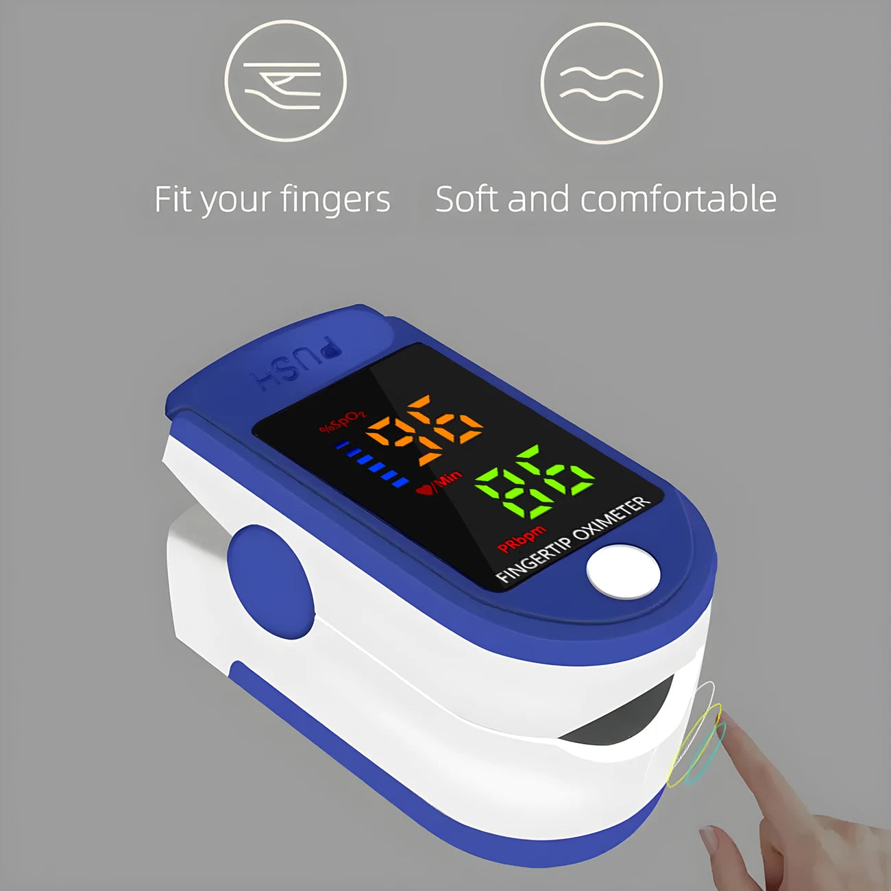 New Household Infrared Forehead Temperature Gun Electronic Thermometer Accurate Finger Clip Type Pulse Oximetry Oximeter