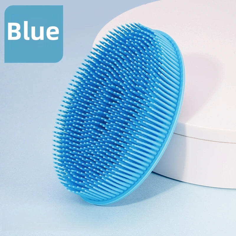 Silicone Body Scrubber Bath Shower Sponge Dry Bath Brush for Body Massager Bast Exfoliating Silicone Bathing Scrubber Body Brush