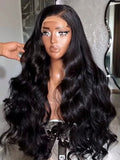 40 42Inch 200% Density  Wigs Human Hair Pre Plucked Pre 13x4 HD Lace Wigs Body Wave Lace Front Wigs Human Hair For Women Natural Black