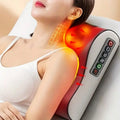 A Neck Massage Pillow with Heating Function, Equipped with Multiple Kneading Heads Specifically for the Neck, a Six-Button Control Panel, and Suitable for Various Body Parts Including the Neck, Shoulders, Waist, Back, and Leg