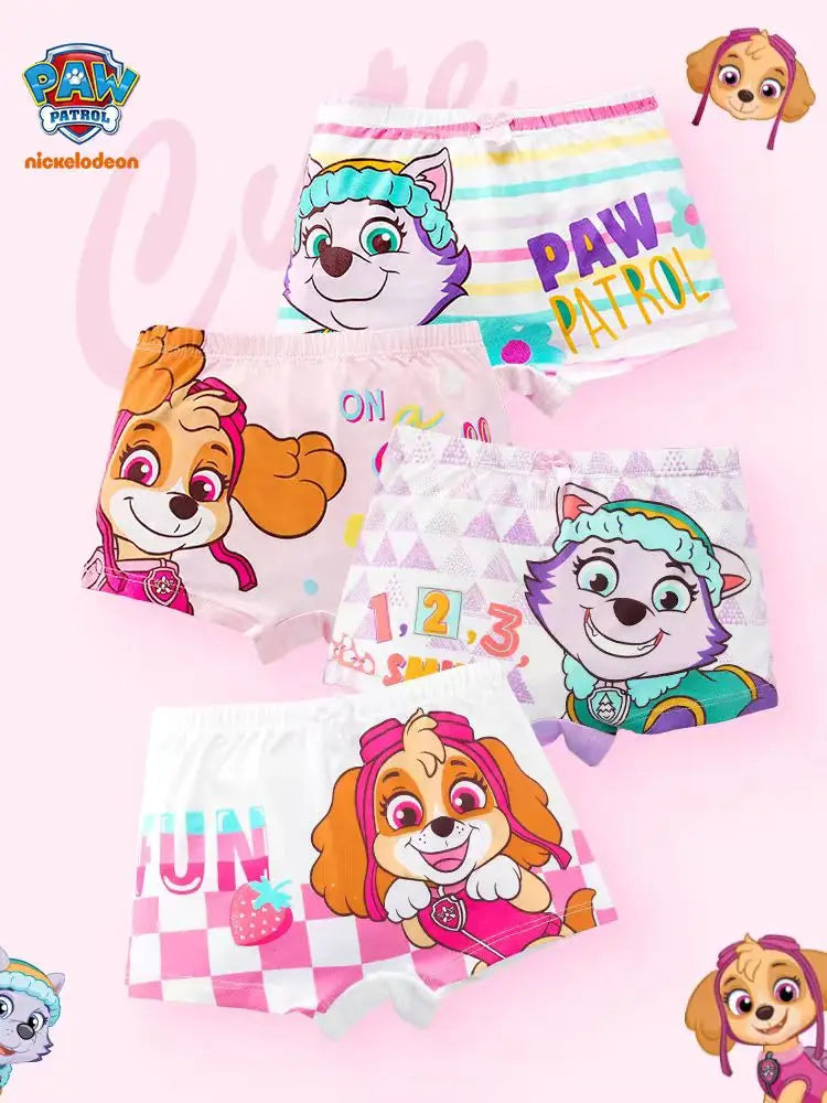 2024 New Genuine Paw Patrol Boys Girls Underpants Children Underwear Girls shorts Boxer Brief Cotton Corner Pants High Quality