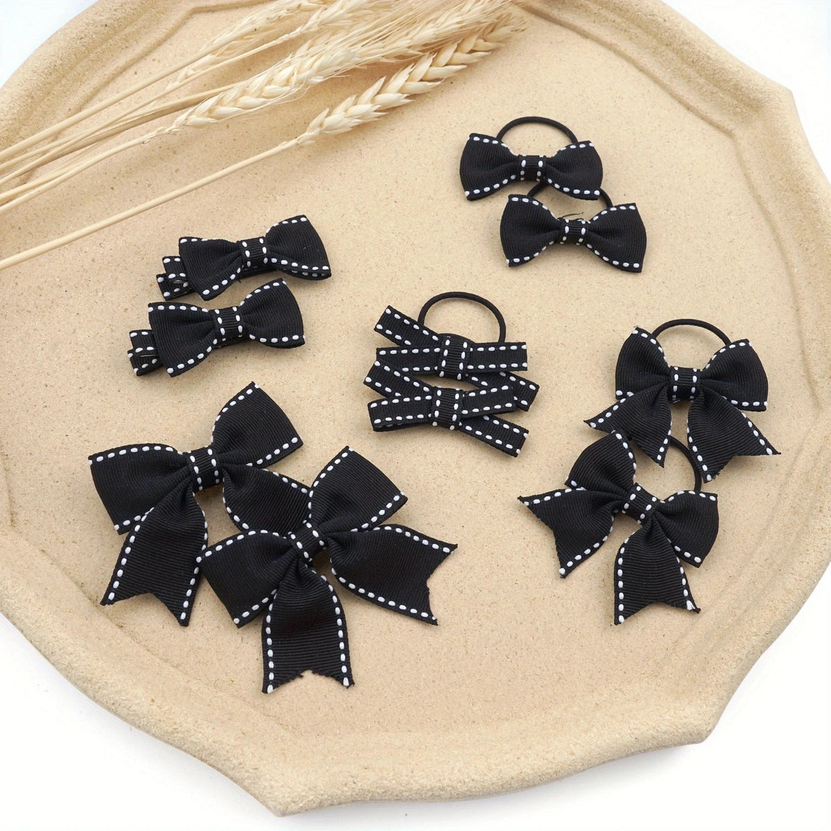 10 Pieces/Set Wholesale Children Girl Hair Clips, Barrettes, Hair Bows, Hair Ties, Headwear for School Girls Accessories