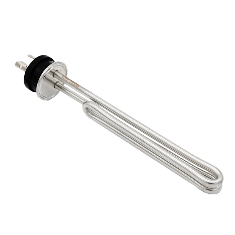 Homebrew Kettle Heating Element 1.5 Inch Tri Clamp Integrated All Stainless Steel ULWD Foldback Ripple 240v/120v