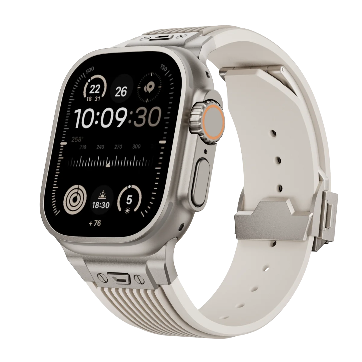 Silicone Sports Strap for Apple Watch Ultra 2/1 49mm Series 9 8 7 45mm 44mm Rubber Band for IWatch 6 5 4 3 Se 44mm 42mm Bracelet