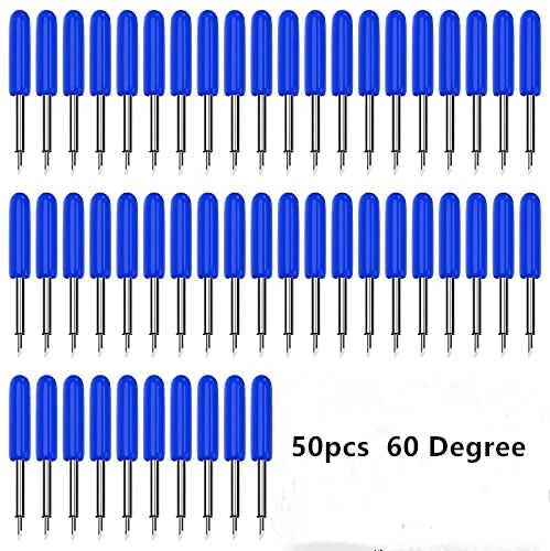 30/45/60 Degrees Replacement Blades For Roland Cricut Plotter Blade Knife Cutter Blades For Power Tools Cutting Plotter 50PCS