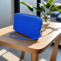 Solid Color Cosmetic Bag Portable Rectangle Silicone High Capacity Coin Purse Headphone bag Small Item Bag Stationery bag Women