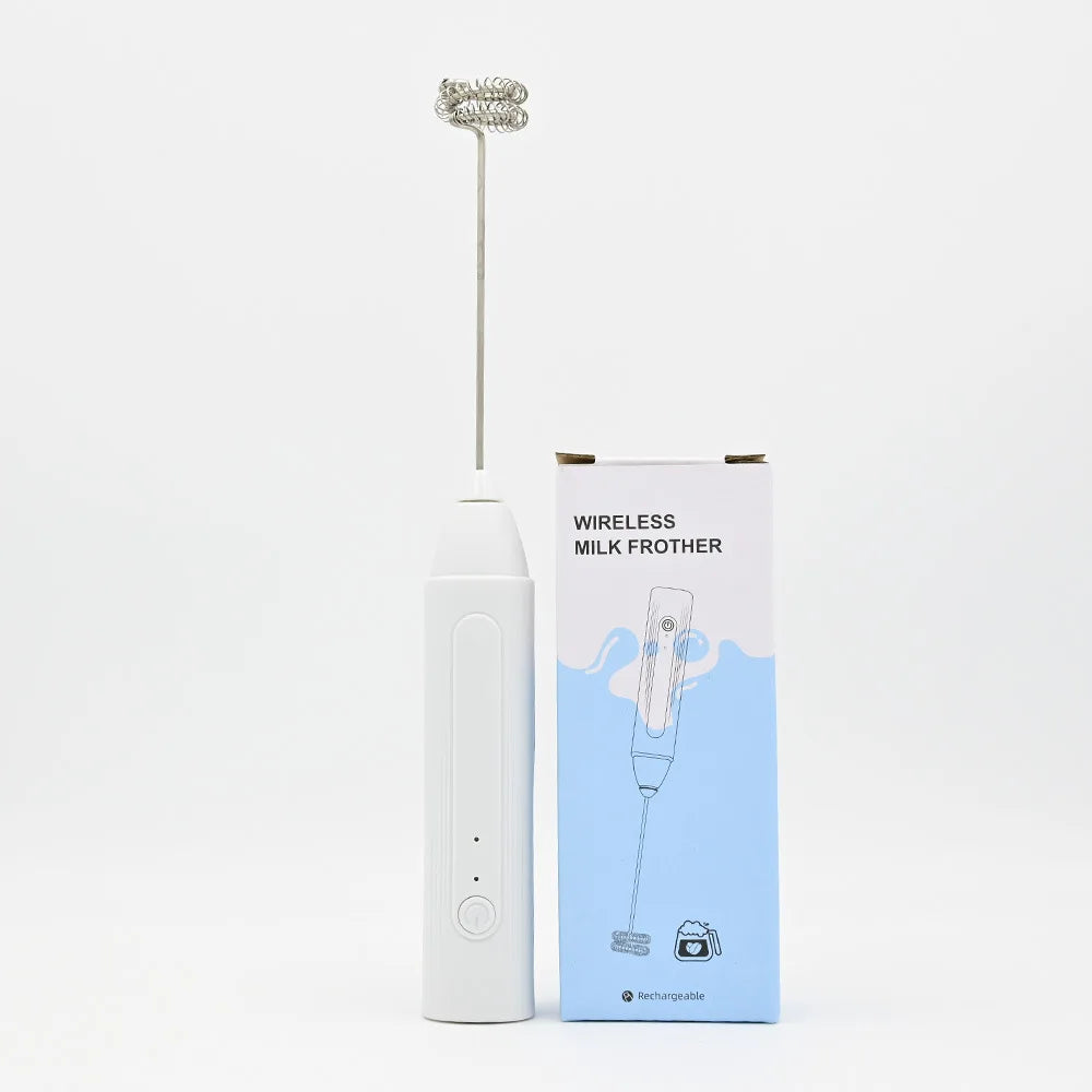 Handheld Milk Frother Cordless Electric Whisk Beverage Mixer Suitable for Coffee Milk Eggs Mixer Kitchen Accessory