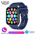 LIGE New Women Smart Watch 1.85 Full Touch Bluetooth Call Smart Wristwatch Body Temperature Watch Sports Bracelet Men Smartwatch