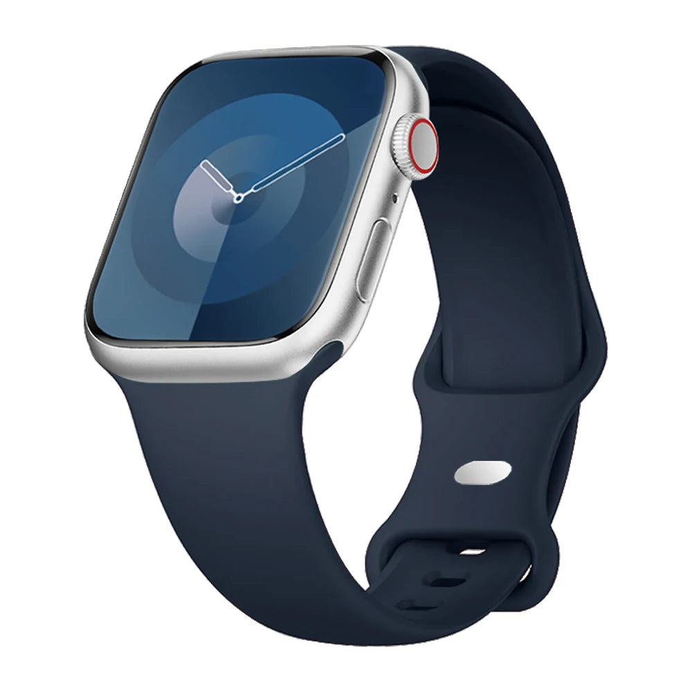 Strap for apple watch band 40mm 44mm 45mm 49mm 41mm 46mm 42mm silicone correas bracelet iwatch series 3 5 6 7 8 9 ultra 2 se 10