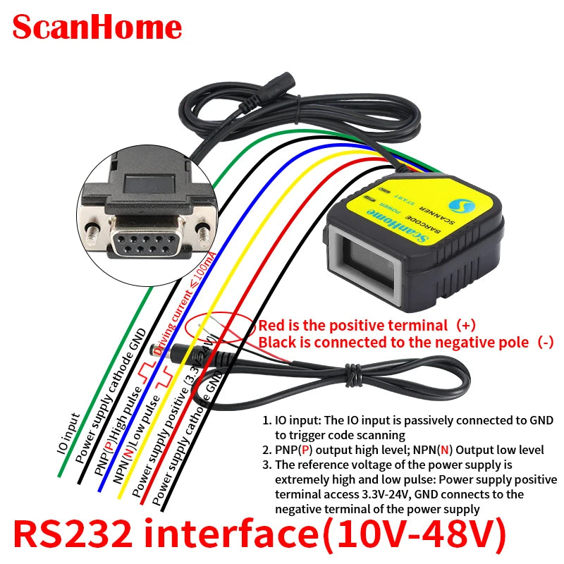 Embedded Barcode Scanner BarCode Reader Code Reader Fixed Mounted Code Engine Module USB 1D/2D QR PDF417 Code ScanSH-400