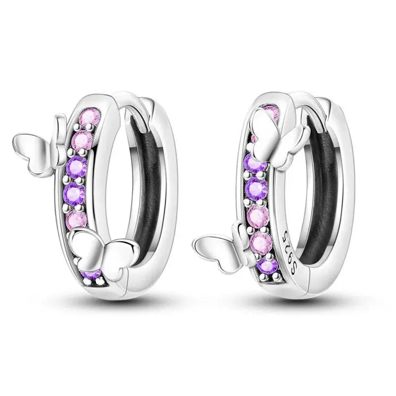 Dragonfly Stud Earrings for Women 925 Sterling Silver Ear Studs Silver Fashion Jewelry For Party Wedding Engagemen Gift