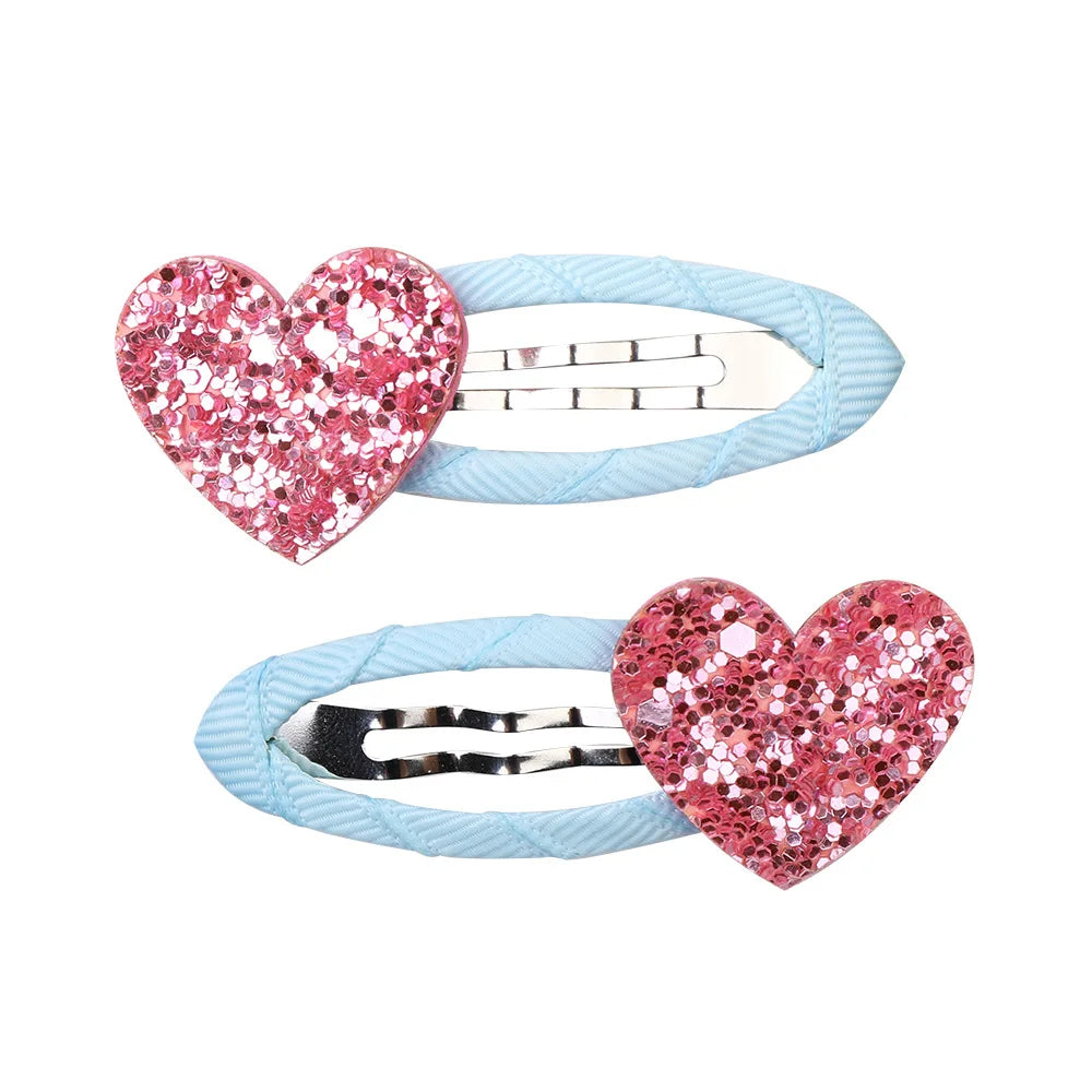 Cartoon Animal Fruit BB Hair Clips for Girls Cute Sequin Droplet Design Snap Barrettes Toddler Daily Headwear Accessory