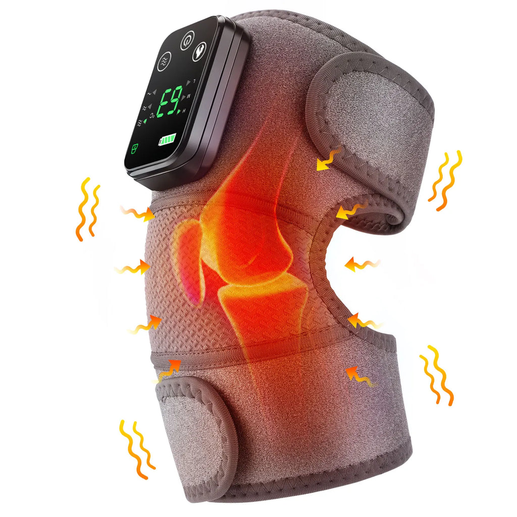 Knee Heating Massager Hot Compress Vibration Massage Elbow Shoulder Support Knee Pad Relieve Arthrit