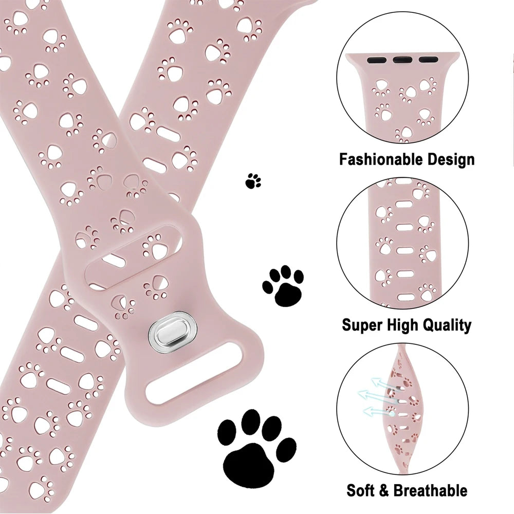 Strap for Apple Watch Band 44mm 42mm 40mm 41mm 45mm 46mm 49mm Silicone Correa Bracelet iWatch Series SE 8 9 10 11 7 6 5 3 Ultra