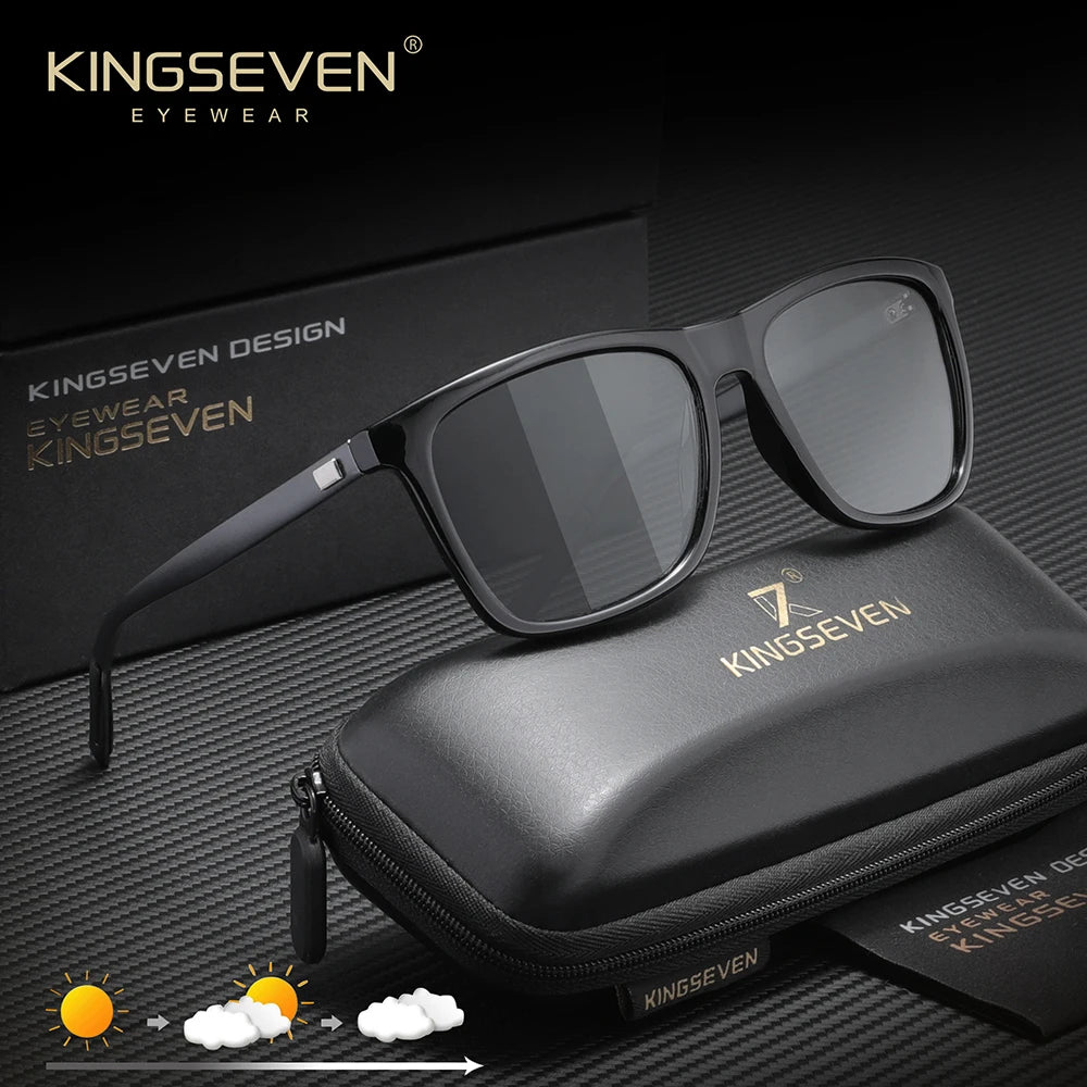KINGSEVEN Sunglasses Polarized Retro Eyewear For Men Women Driving Glasses Anti-Glare Lens UV 400 Protection