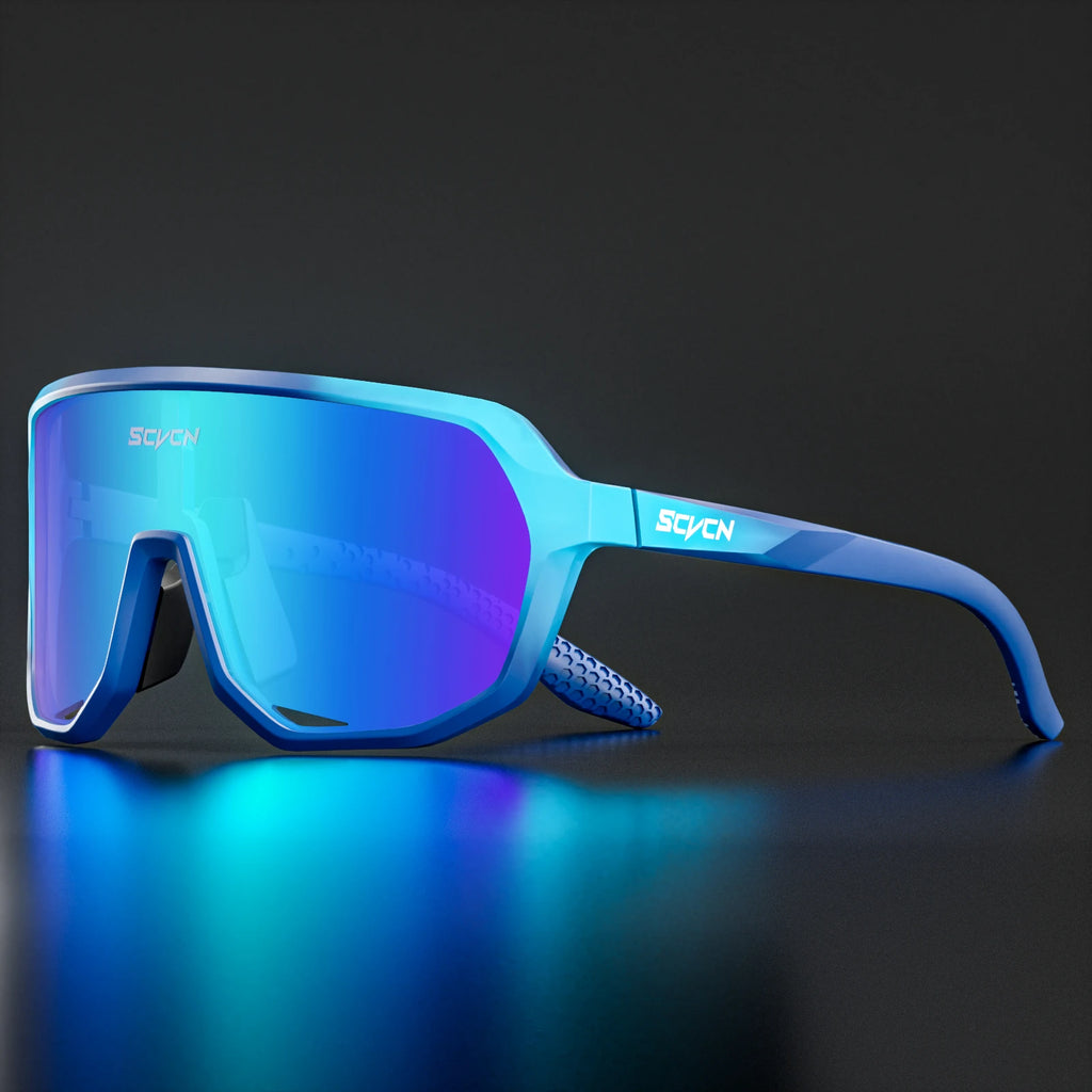 SCVCN Cycling Glasses UV400 Photochromic Sunglasses Men Sun Mountain Bike Road Bicycle Eyewear Sports Running MTB Cycle Gogg