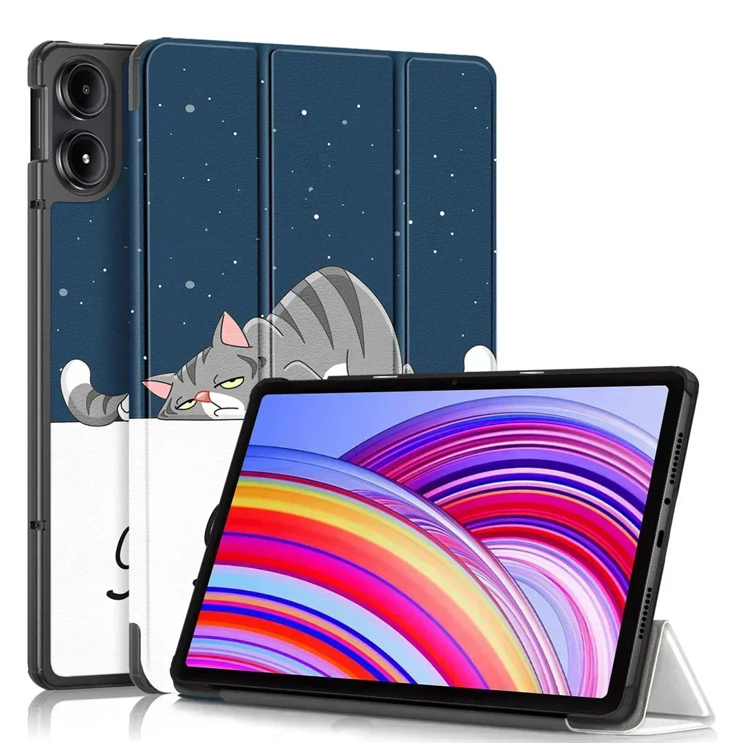 2024 Tablet Case For Xiaomi Redmi Pad Pro 12.1 inch Tri-Folding Stand Smart Leather Cover For Redmi Pad Pro 12.1" Funde tablets