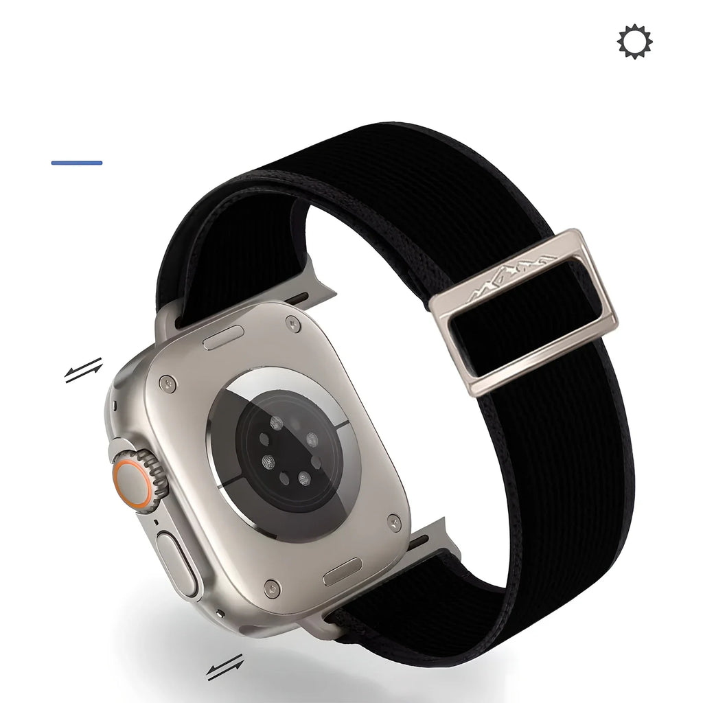 Nylon Strap for Apple Watch Ultra 2 Band 49mm 9 8 7 45mm 41mm 44mm 40mm 42mm Braided Elastic Bracelet for IWatch Series 6 SE 5 4