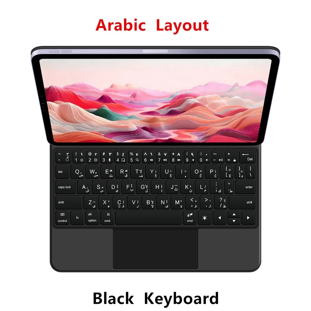 Magic Keyboard Folio For Xiaomi Pad 7 2024 Mi Pad 7 8 Pro 11.2" Tablet Smart Case for Xiaomi Pad 8 Spanish German keyboard cover
