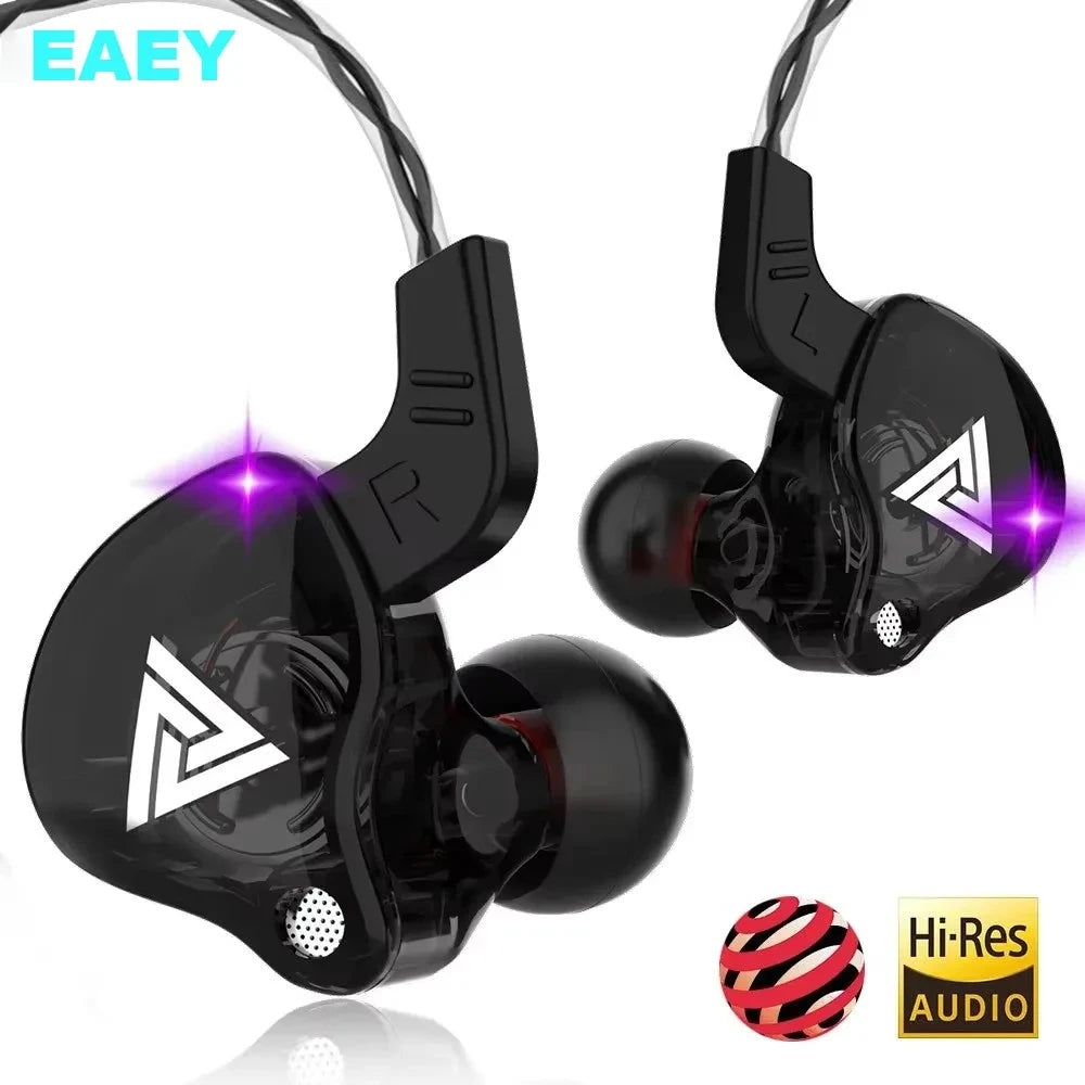 NEW KZ AK6 Copper Driver HiFi Wired Earphone 3.5MM Race Sport Headphone Bass Stereo Headset Music Earbuds In Ear With Mic
