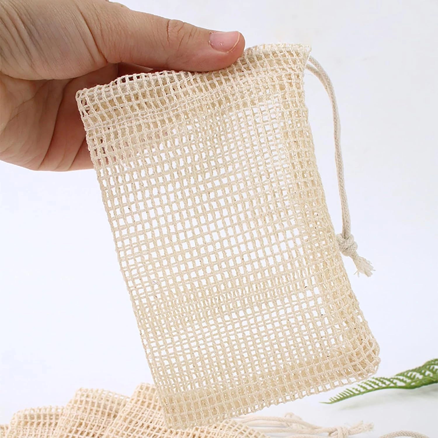 Handmade Eco-Friendly Natural Soap Saver Bag Mesh Soap Pouch - Body Cleansing And Skincare Accessory