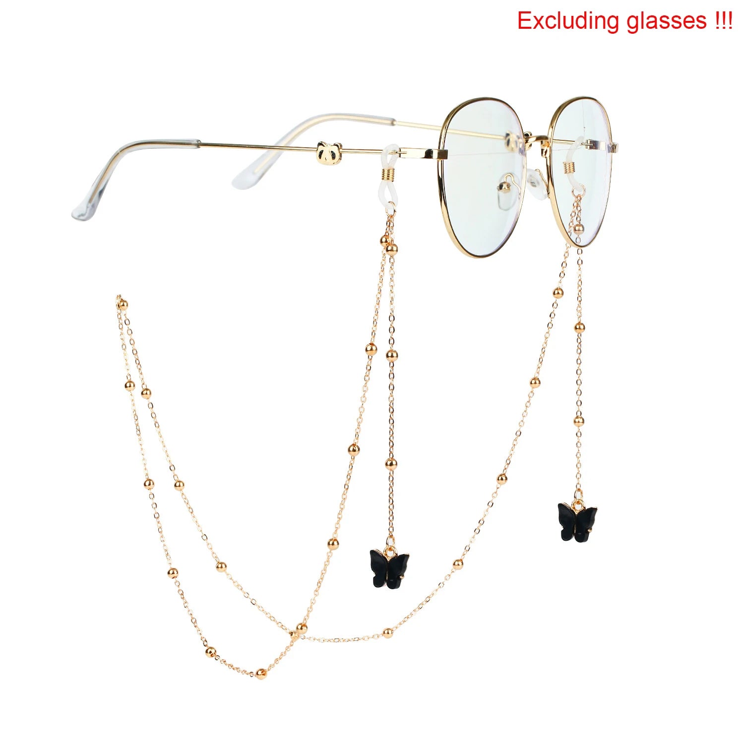 Fashion Reading Glasses Chain for Women Metal Sunglasses Cords Eyeglass Lanyard Hold Straps Eyewear Retainer