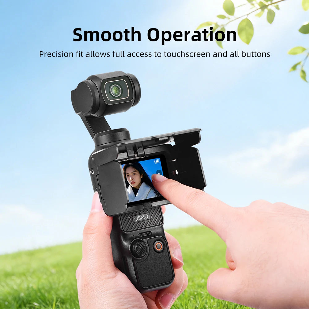 BRDRC Sunshade for DJI Osmo Pocket 4P/4/3 Light Weight Screen Hood Cover Foldable Anti-Glare Sun Hood Outdoor Shooting Accessor