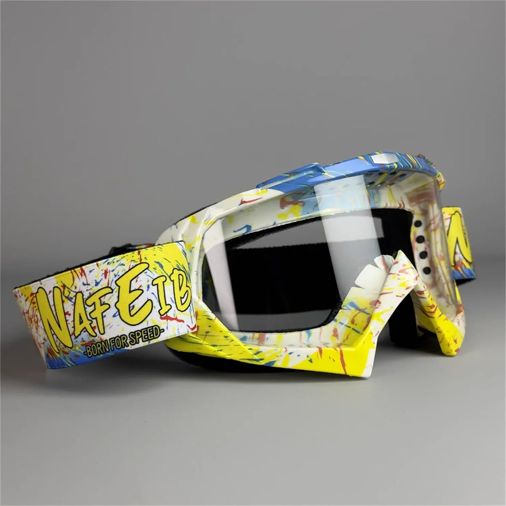 Latest Motorcycle Goggles for Men. Off-road Sunglasses. Safety Protection. MX Night Vision Helmet Visor. Retro Driving Glasses.