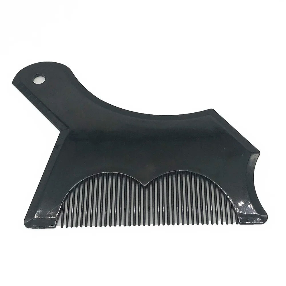 Men's All-in-One Beard Styling Comb - Creative Beard Stencil and Shaping Template Tools for Perfectly Groomed Facial Hair