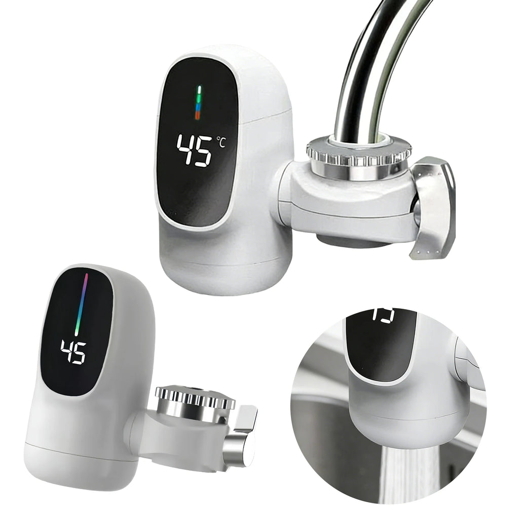 110V Instant Electric Hot Water Faucet with Digital Display Fast Heating Electric Heater Faucet for Kitchen Bathroom
