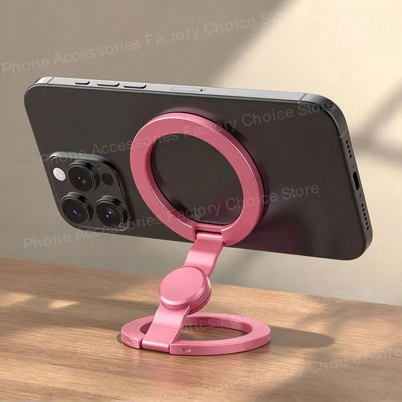 Foldable Double-Sided For Magsafe iPhone Holder 360° Rotating Stand with Strong Magnet Finger Grip for iPhone 17/16/15/14/13