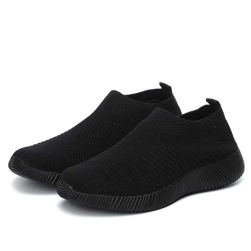 2024 New Fashion Sneakers For Women Casual Shoes Comfortable Soft Sneakers Women Slip On Sock Shoes For Women Ladies Flat Shoes