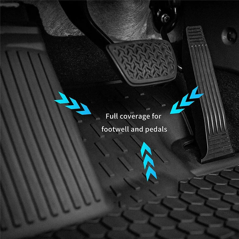 1Set New Quality Car Floor Mats Liners Set For 2021-2023 Toyota Sienna 8 Seat All Weather Waterproof Non-slip TPE Rubber Heavy Duty Floor Liner Car Accessories