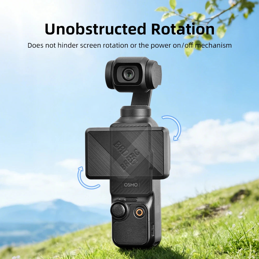 BRDRC Sunshade for DJI Osmo Pocket 4P/4/3 Light Weight Screen Hood Cover Foldable Anti-Glare Sun Hood Outdoor Shooting Accessor