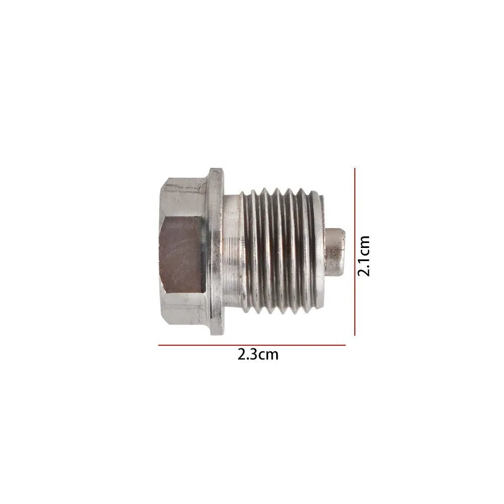 New Stainless Steel Magnetic Oil Drain Plug M12x1.25 M14x1.5 M16x1.5 M18x1.5 Oil Drain Sump Nut Auto Parts Silver OS-1003-M12